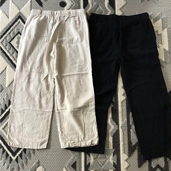 Old Navy Black and Cream Wide Leg Pants - Picture 6 of 6